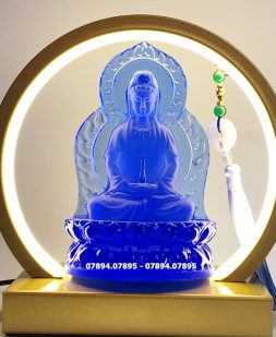 Tượng Phật Quan Âm lưu y xanh biển giá rẻ